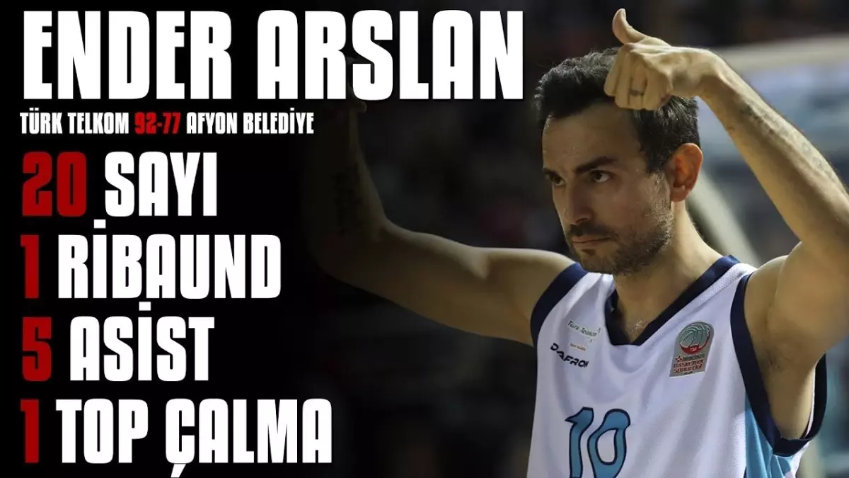Maçın Yıldızları | Ender Arslan - Türk Telekom 92-77 Afyon Belediye