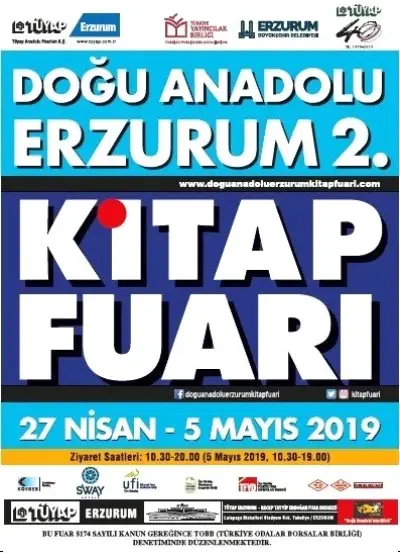 Doğu Anadolu Erzurum 2. Kitap Fuarı Etkinlik Programı Açıklandı