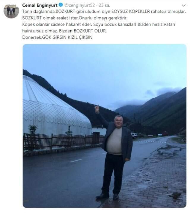 Tanrı Dağları'nda Çıkıp Kurt Gibi Uluyan Cemal Enginyurt'tan Eleştirilere Sert Sözler: Soysuz Köpekler