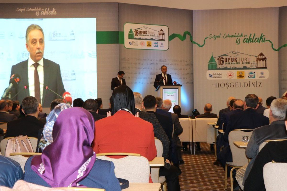 Ufuk Turu Toplantıları 'Sosyal Sorumluluk ve İş Ahlakı' Başlığıyla Kayseri'de Toplandı