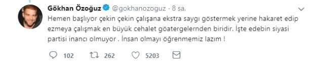 Gökhan Özoğuz, Uçağı Rötar Yaptığı İçin İşçiye Hakaret Eden Bayana Sitem Etti