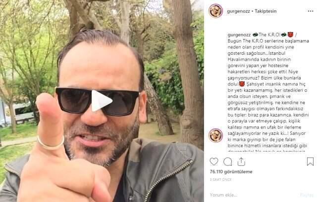 Gürgen Öz, Havaalanında Personele Hakaret Eden Kadına Sitem Etti