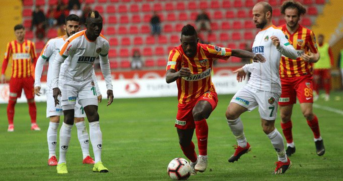 Kayserispor Evinde Aytemiz Alanyaspor İle Berabere Kaldı
