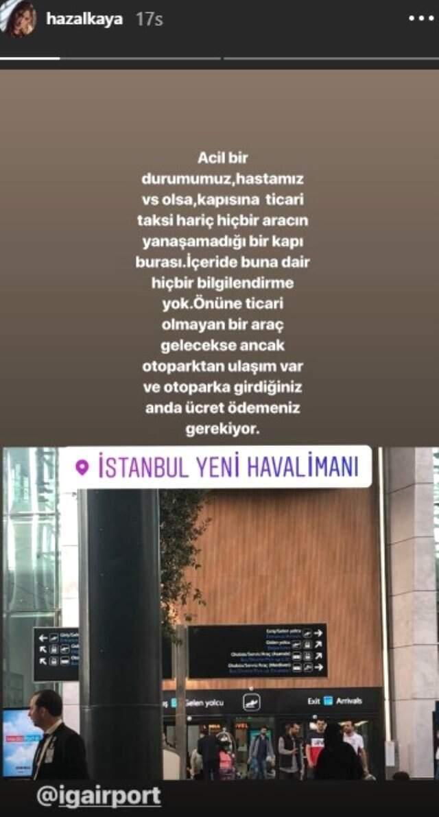 Oyuncu Hazal Kaya'nın İstanbul Havalimanı Hakkındaki Yorumları Olay Oldu