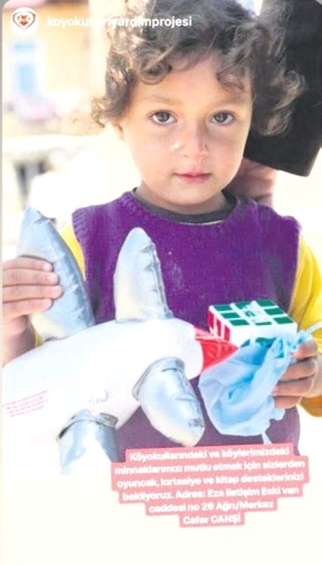 Hercai'nin Yıldızı Ebru Şahin, Mardinli Öğrencilere Yardım Eli Uzattı