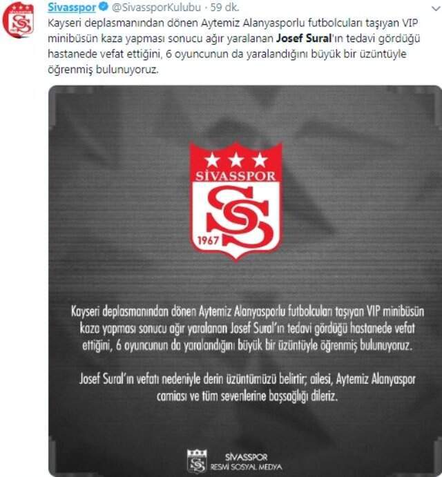 Josef Sural'ın Hayatını Kaybetmesi Spor Camiasını Yasa Boğdu! İşte Destek Mesajları