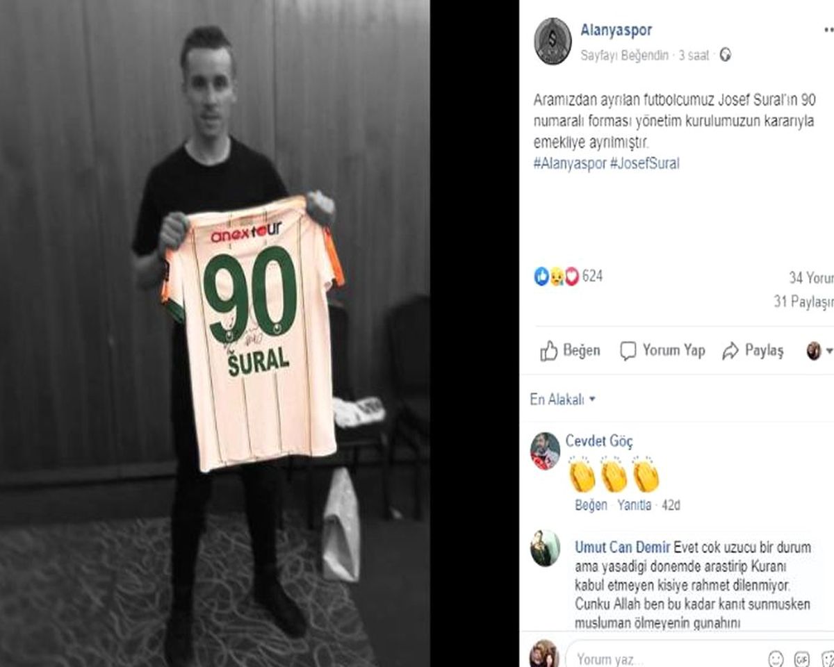 Josef Sural�ın 90 Numaralı Forması Emekliye Ayrıldı Haberler