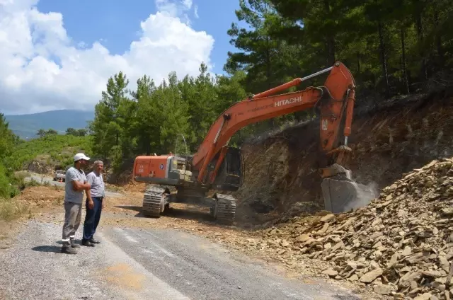 Alanya Yaylakonak Yolu Asfalta Hazırlanıyor