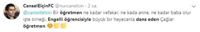 Engelli Öğrencisiyle Dans Eden Çağlar Öğretmen Sosyal Medyayı Salladı