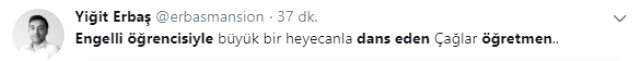 Engelli Öğrencisiyle Dans Eden Çağlar Öğretmen Sosyal Medyayı Salladı
