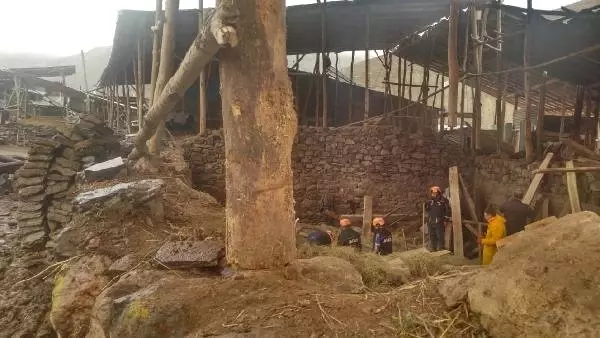 Erzurum'da Ahır İnşaatında Çökme: 2 Ölü, 6 Yaralı - Yeniden Erzurum'da Ahır İnşaatında Çökme: 2 Ölü, 6 Yaralı - Yeniden