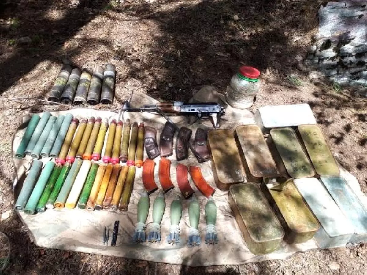 Amanoslar'da, PKK'ya Ait Toprağa Gömülü Mühimmat Bulundu