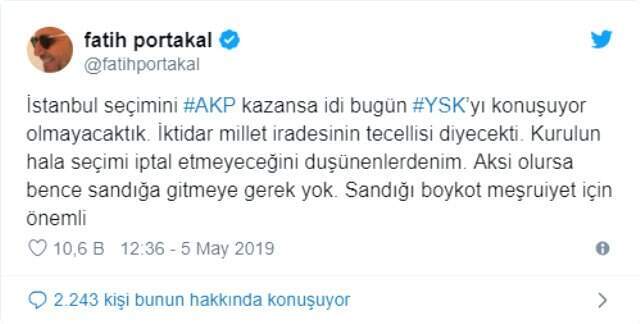 Haber Sunucusu Fatih Portakal'dan Boykot Çağrısı!