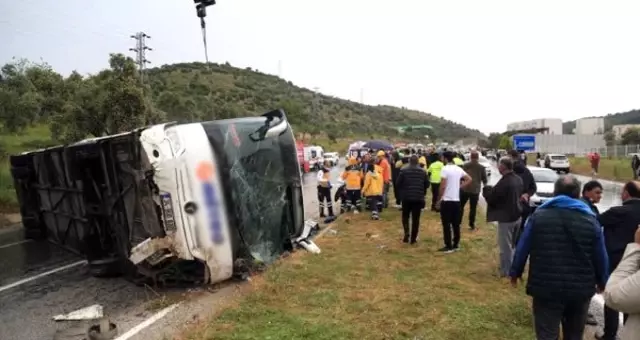 Mugla Da Yolcu Otobusu Devrildi Olu Ve Yaralilar Var Mugla