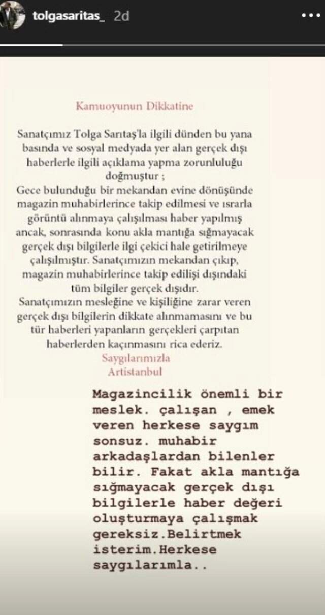 Sevgilisiyle Görüntülenmemek İçin Trafik Kurallarını İhlal Eden Tolga Sarıtaş'tan İlk Açıklama