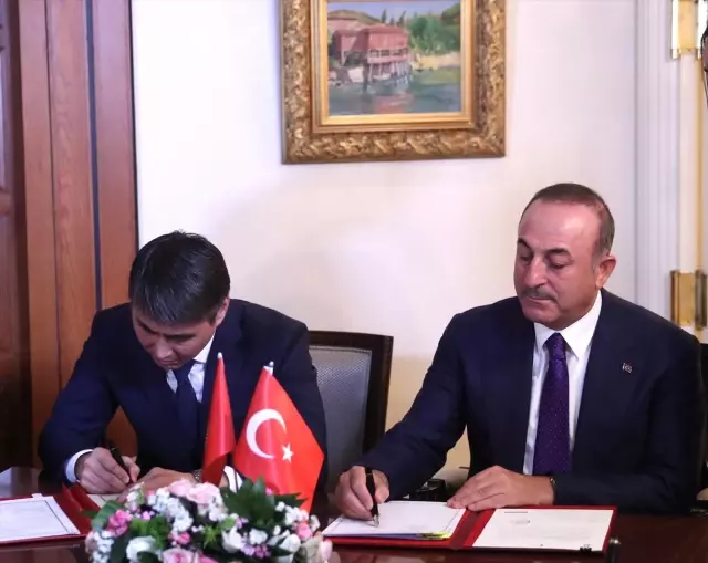 Çavuşoğlu-Aydarbekov Ortak Basın Toplantısı