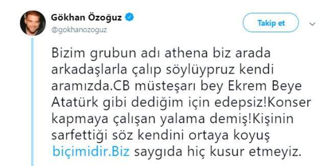 Gökhan Özoğuz, Cumhurbaşkanlığı Kongre Kültür Merkezi Müdürü Orhan Karakurt'u Sözlerine Cevap Verdi