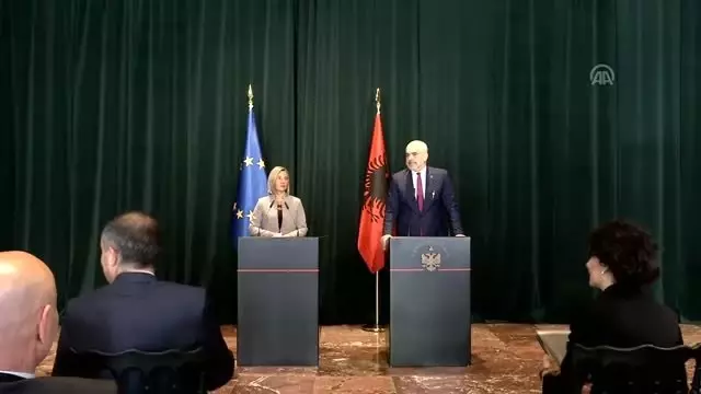 Mogherini-Rama Ortak Basın Toplantısı
