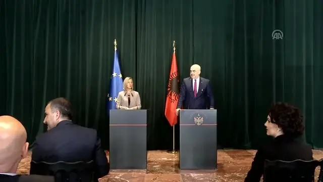 Mogherini-Rama Ortak Basın Toplantısı