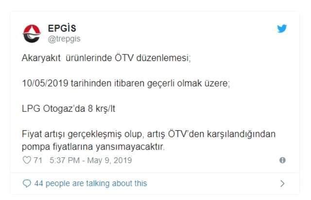 Otogaza 8 Kuruş Zam! Pompaya Yansımayacak