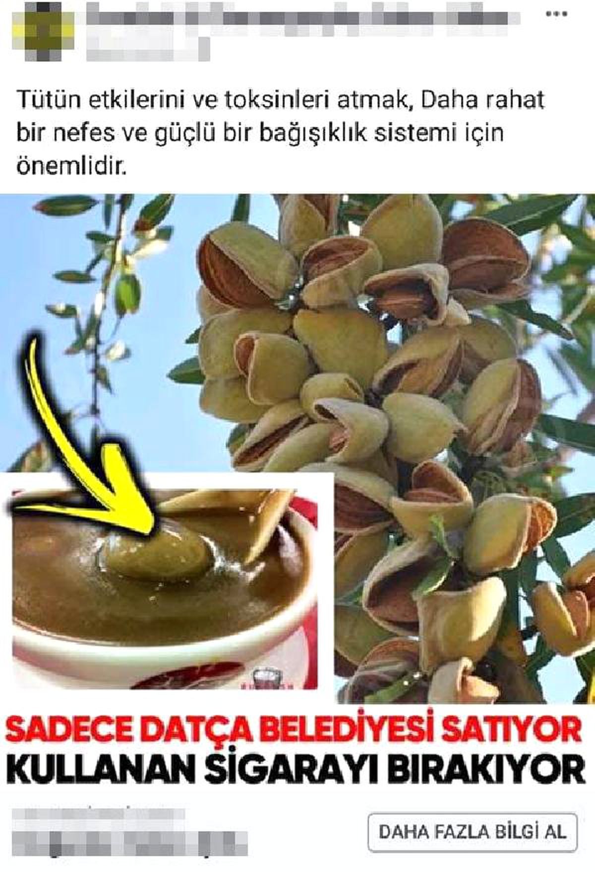 Datça Belediyesi'nden 'Acı Badem Macunu' Uyarısı