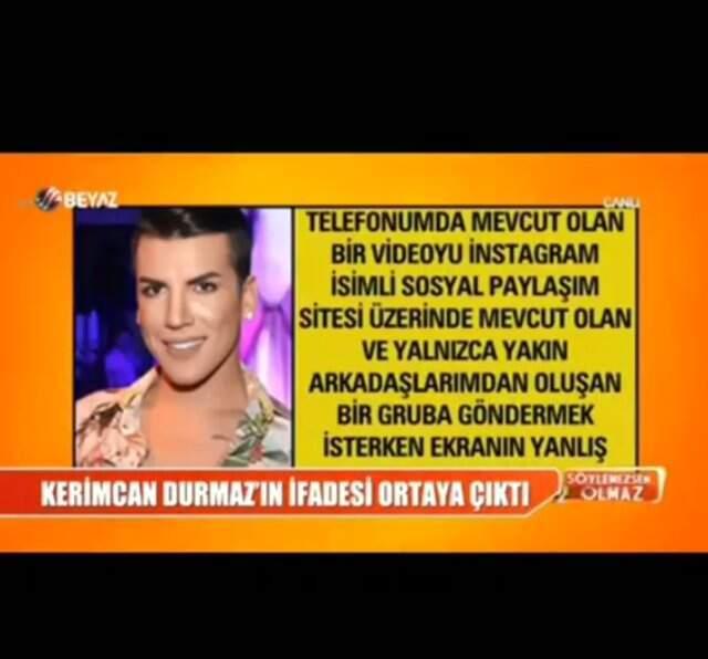 Hakkında Soruşturma Başlatılan Kerimcan Durmaz'ın İfadesi Ortaya Çıktı