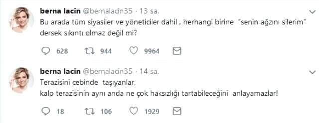 Sanatçılara 'Adaletinizin Tezasini Sileyim' Diyen Recep Özel'e Berna Laçin'den Cevap Geldi