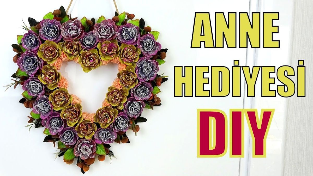 Yumurta Kartonu Deyip Geçmeyin! (Kapı Süsü Yapımı) / Kendin Yap Annemize Hediye / Geri Dönüşüm