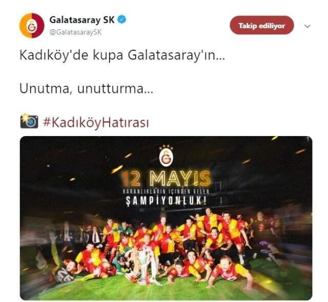 Galatasaray'dan Fenerbahçe'ye Olay Gönderme