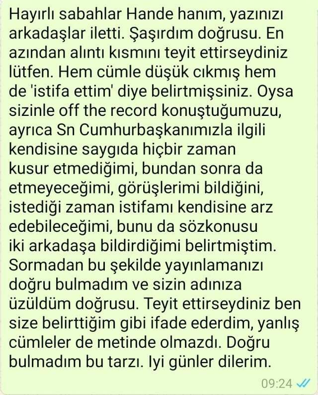 İstifasını Sunduğu İddia Edilen AK Parti Milletvekili Yeneroğlu'ndan Açıklama Geldi