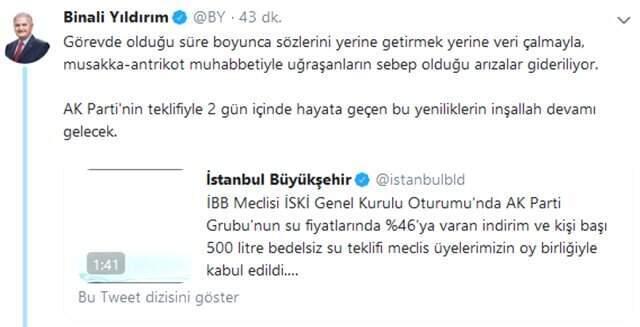 Yıldırım'dan, İBB'nin Yaptığı İndirimlerle İlgili Açıklama: Devamı Gelecek