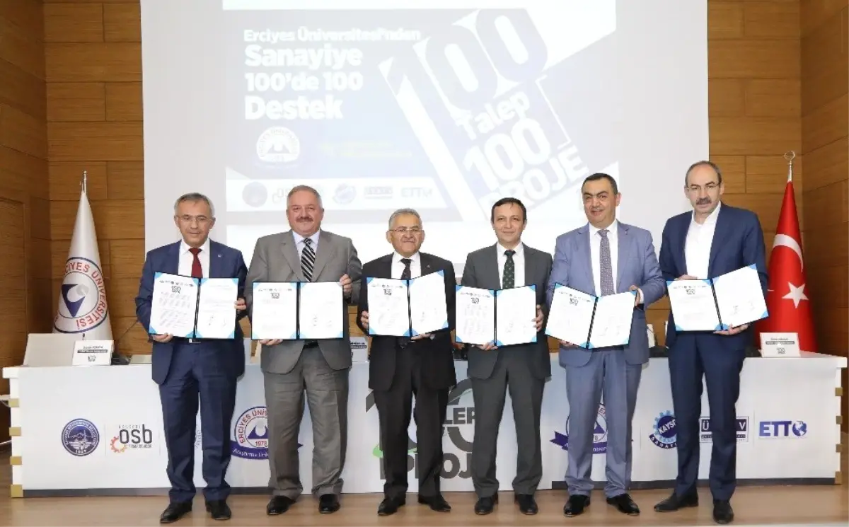 Erü'den Kayseri Sanayisine, Ticaretine ve Belediyelere 100'de 100 Proje Desteği