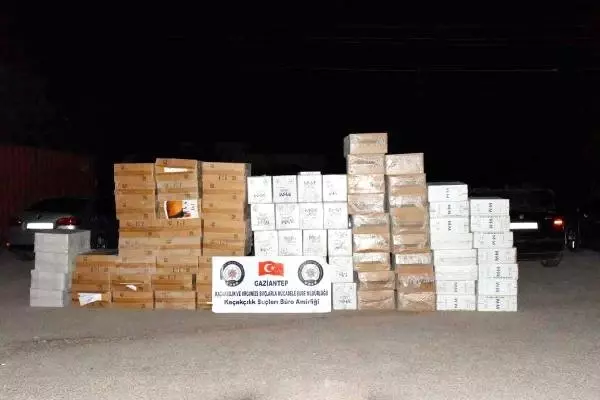 Gaziantep'te 65 Bin 300 Paket Kaçak Sigara Ele Geçirildi