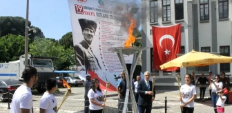 Ödemiş'te 19 Mayıs Etkinlikleri Meşalenin Yakılmasıyla Başladı