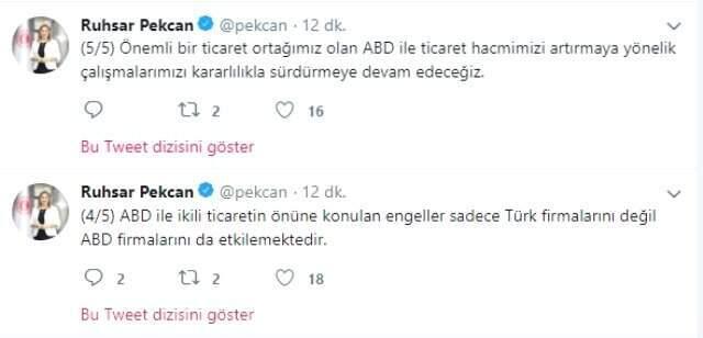 Son Dakika! ABD'nin Vergi İndirimi Kararına Türkiye'den İlk Yorum