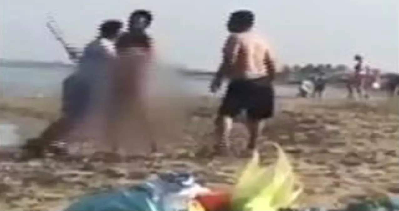 KKTC'de Plajda Çıplak Gezen Adam, Meydan Dayağı Yedi