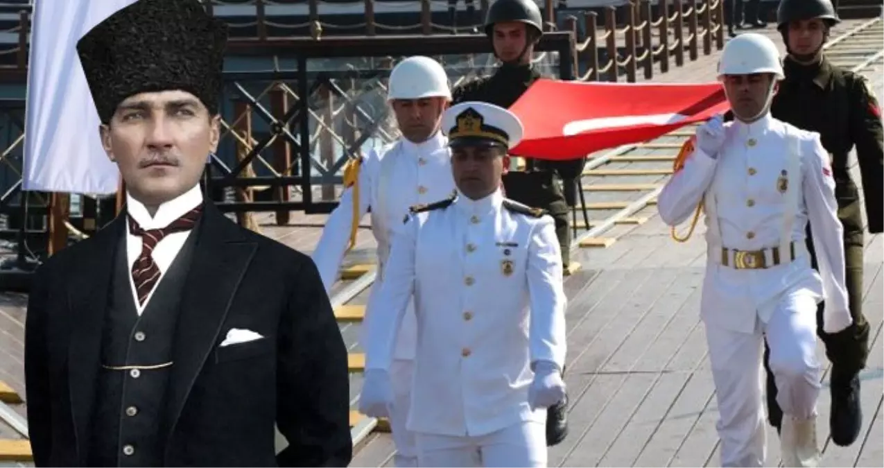 100 Yıllık Gurur! Atatürk'ü Temsil Eden Bayrak Karaya Çıkarıldı