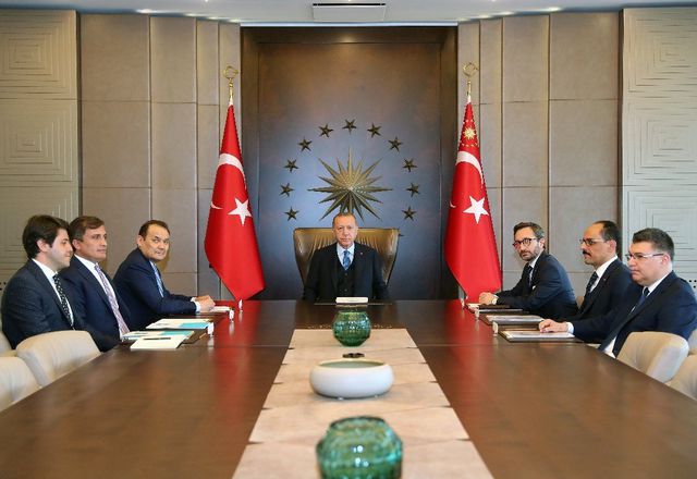 Cumhurbaşkanı Erdoğan, Türk Konseyi Genel Sekreteri Amreyev'i Kabul Etti