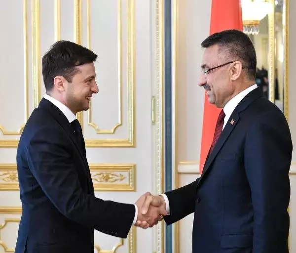 Fuat Oktay, Ukrayna Devlet Başkanı Zelenskiy ile Görüştü