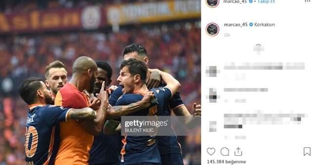 Galatasaraylı Marcao'dan Emre Belözoğlu Paylaşımı: Korkaksın