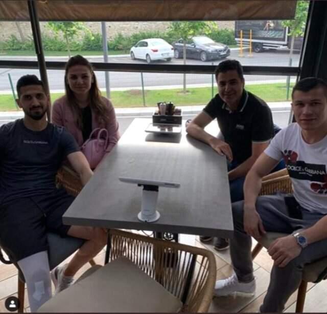 Rizesporlu Samudio, Emre Akbaba'yı Ziyaret Etti