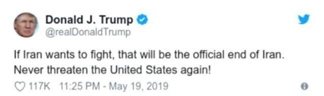 Trump'tan İran'a Tehdit: Savaşmak İstiyorsa Sonu Olur