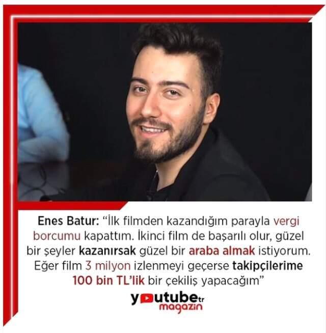 Enes Batur, İlk Çektiği Hayal mi Gerçek mi Filminden Kazandığı Parayı Ne Yaptığını Açıkladı
