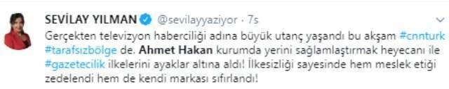 Sosyal Medyada Ahmet Hakan'a Tepki Yağdı