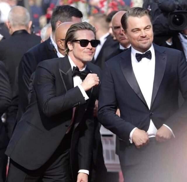 Brad Pitt ve Leonardo Di Caprio, Cannes Film Festivaline Son Halleriyle Damga Vurdu
