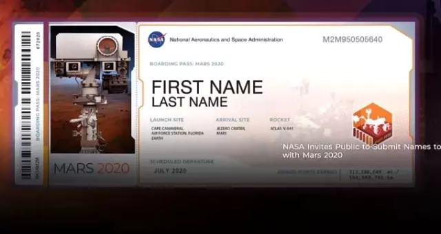 NASA 2020 İsim Yazdırma: NASA Mars Bileti Nasıl Alınıyor? NASA 2020 İsim Yazdırma: NASA Mars Bileti Nasıl Alınıyor?