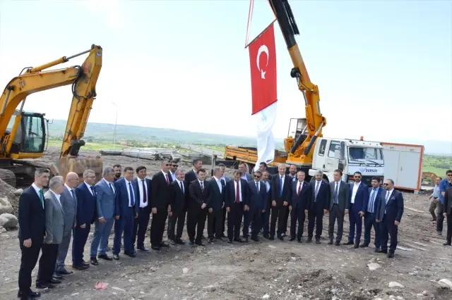 Havza OSB'de temel atma töreni Havza OSB'de temel atma töreni