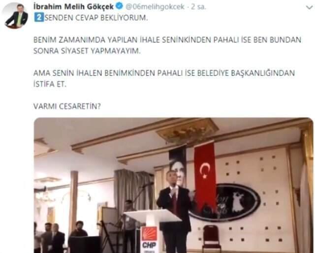 Melih Gökçek'ten Mansur Yavaş'a Hodri Meydan! Var mı Cesaretin?