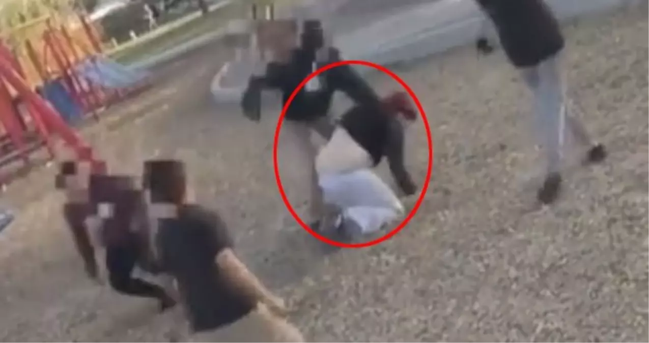 Çocuklar Parkta Dehşet Saçtı! Kendilerini Uyaran Kadına Saldırdılar