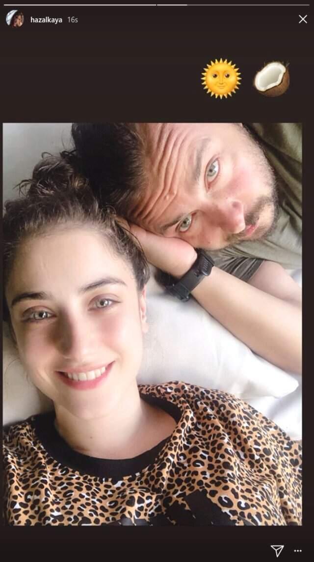 11 Haftalık Hamile Olan Hazal Kaya'dan Eşi Ali Atay'la Aşk Pozu